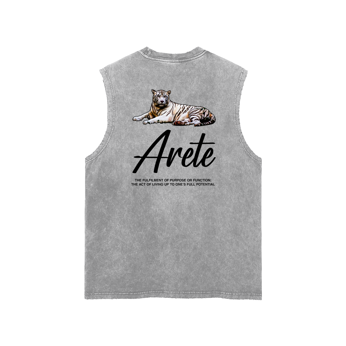 Signature Black Text Tank Top - ARETE