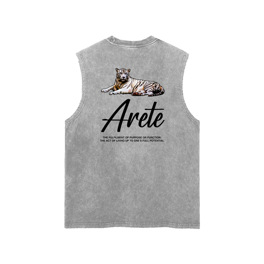 Signature Black Text Tank Top - ARETE