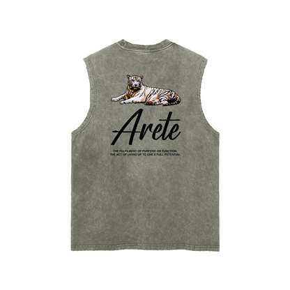 Signature Black Text Tank Top - ARETE