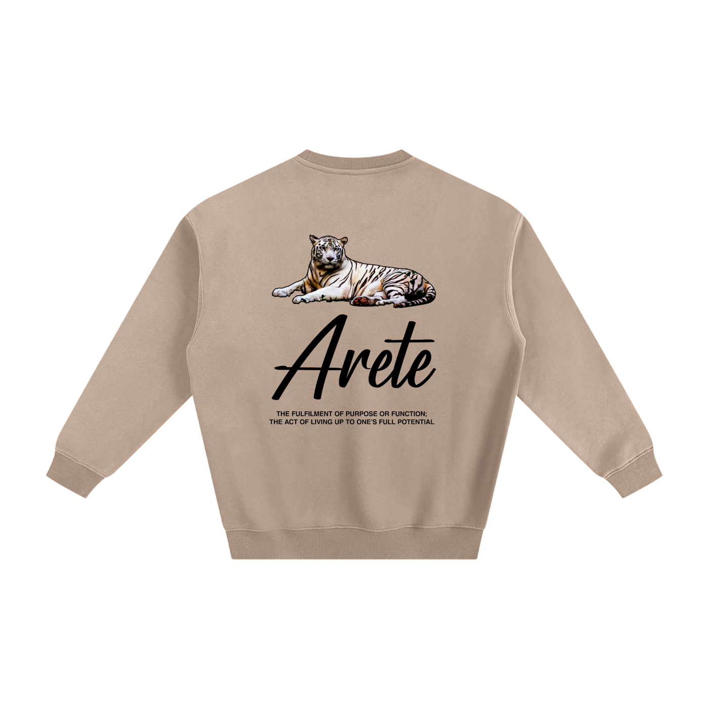 Signature Black Text Sweatshirt - ARETE