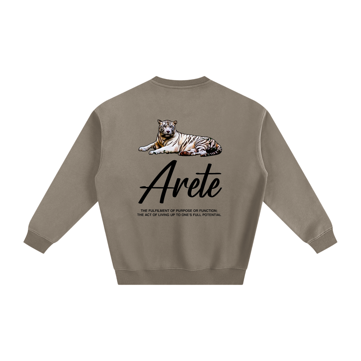 Signature Black Text Sweatshirt - ARETE