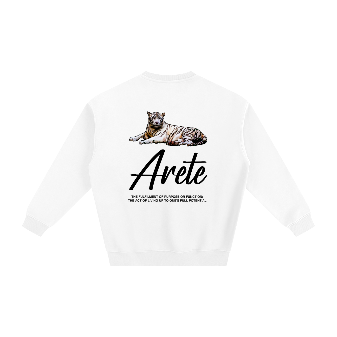 Signature Black Text Sweatshirt - ARETE