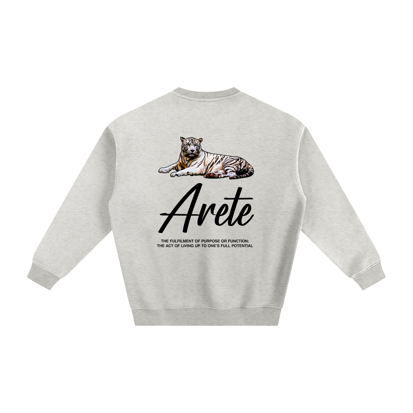 Signature Black Text Sweatshirt - ARETE