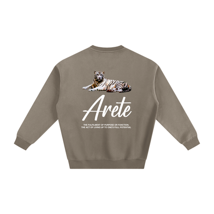 Signature White Text Sweatshirt - ARETE