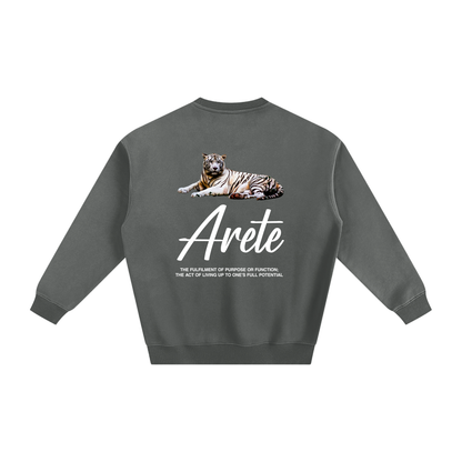 Signature White Text Sweatshirt - ARETE