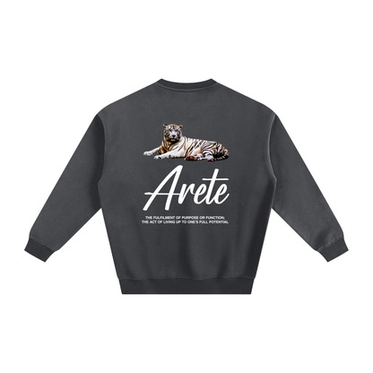 Signature White Text Sweatshirt - ARETE