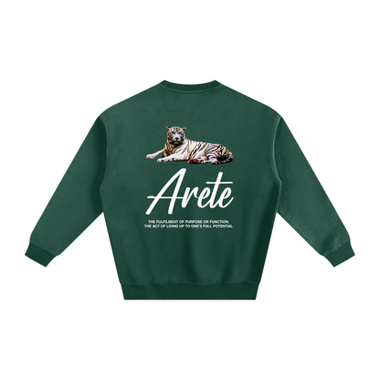 Signature White Text Sweatshirt - ARETE