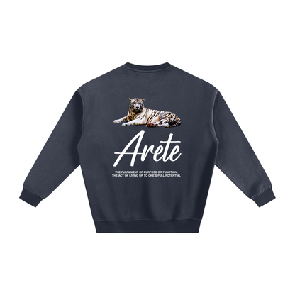 Signature White Text Sweatshirt - ARETE