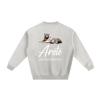 Signature White Text Sweatshirt - ARETE