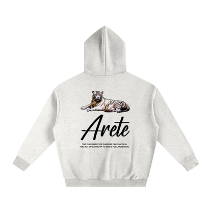 Signature Black Text Hoodie - ARETE