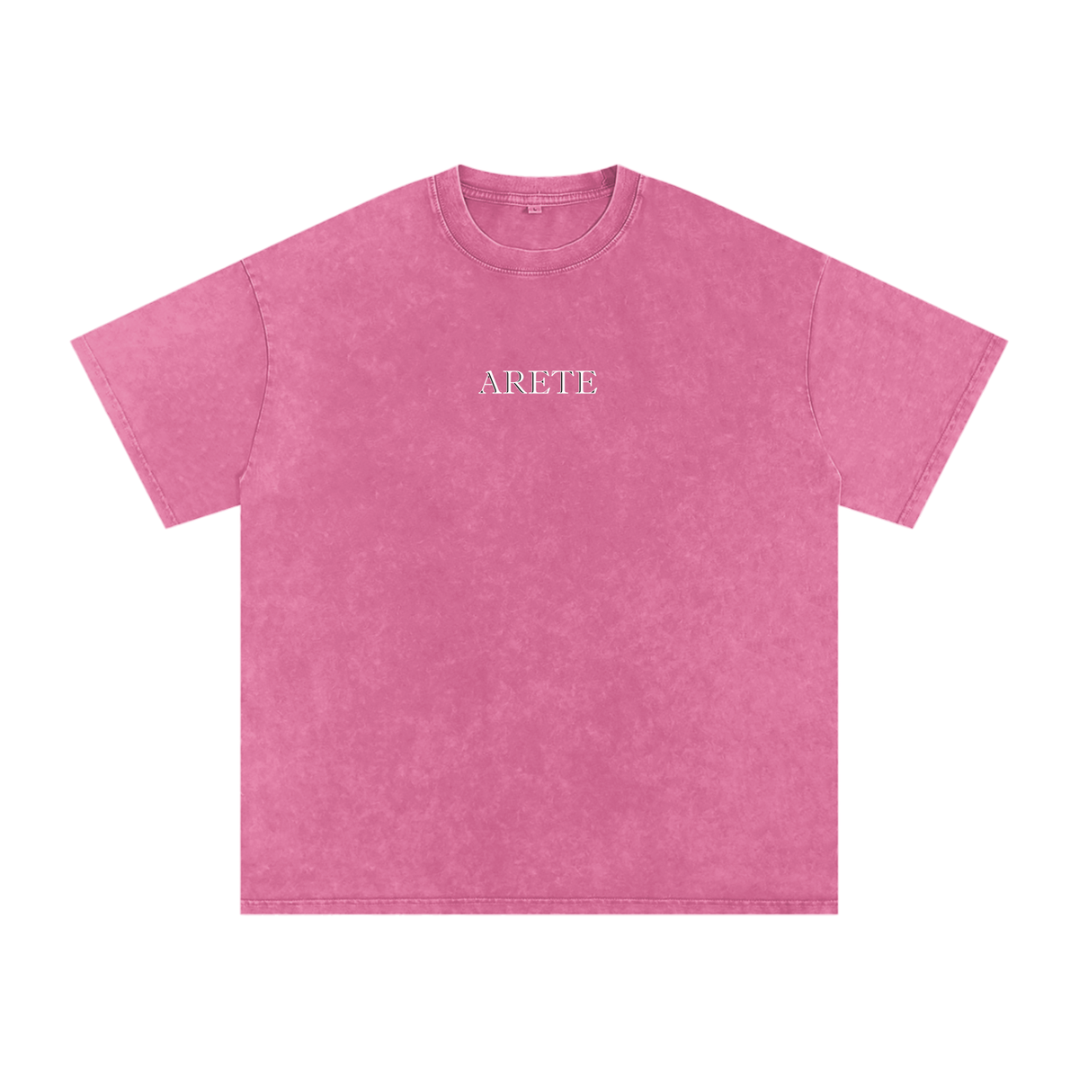 NEW - Classic White Text T-Shirt - ARETE