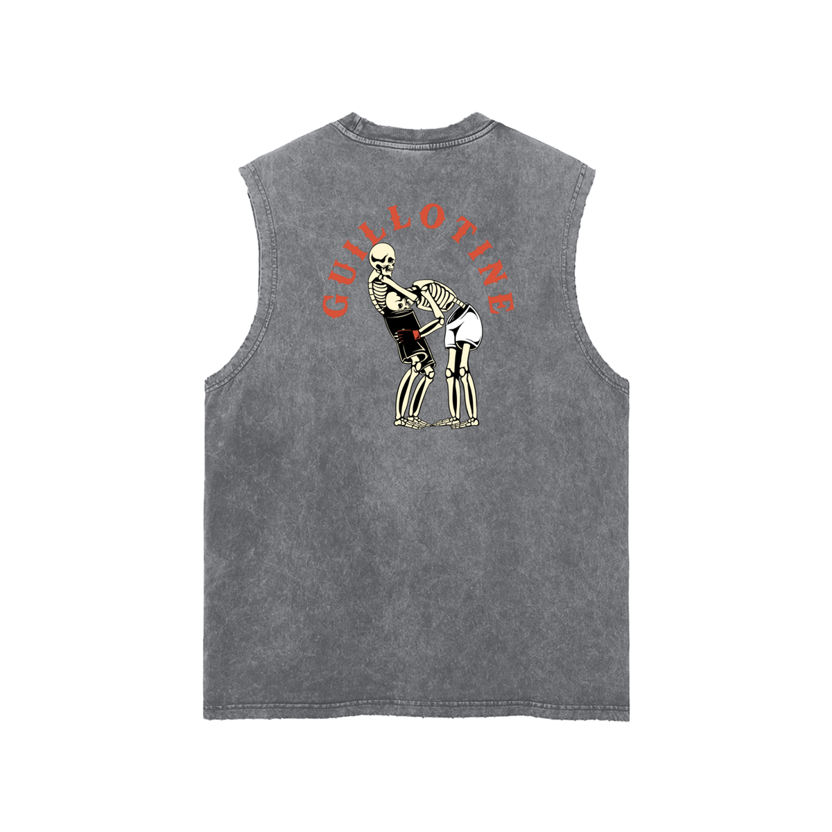 Guillotine Red Text Tank Top - ARETE