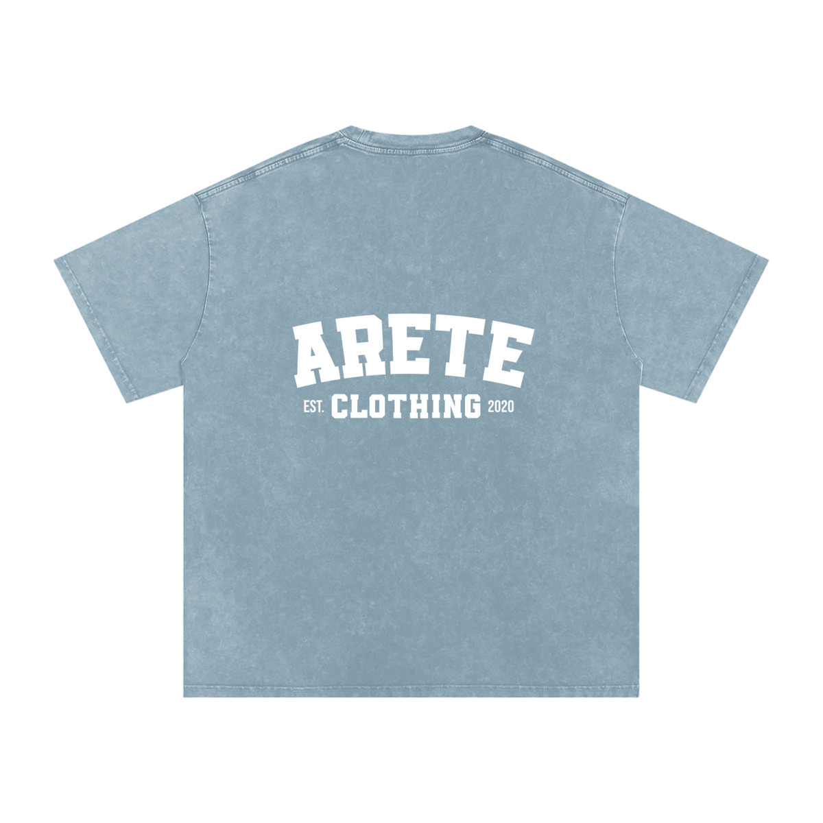 NEW - Classic White Text T-Shirt - ARETE