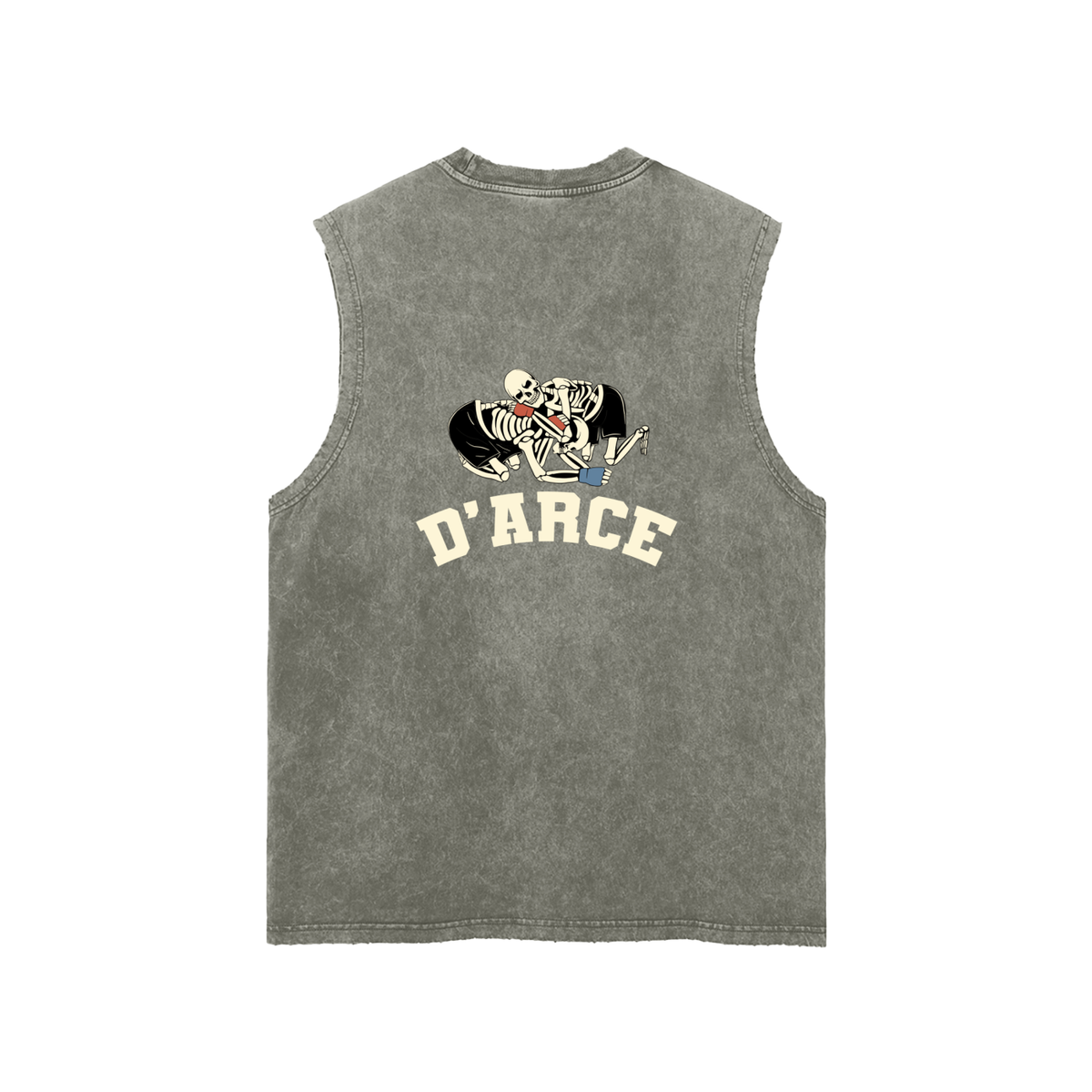 D'arce Choke Beige Text Tank Top - ARETE