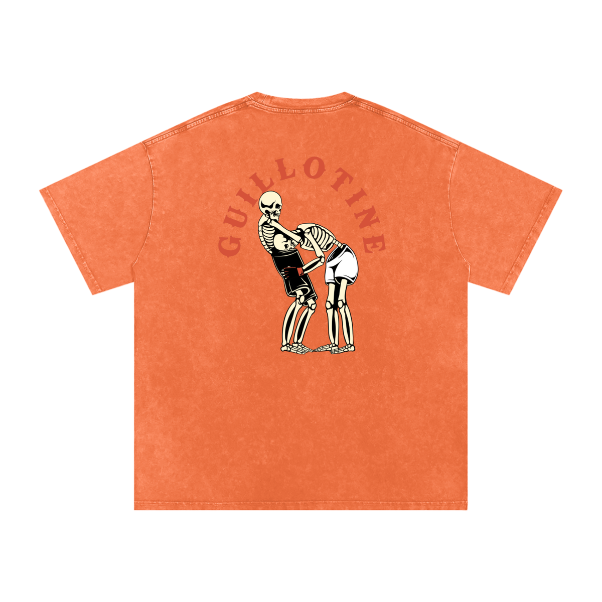 NEW - Guillotine Red Text T-Shirt - ARETE