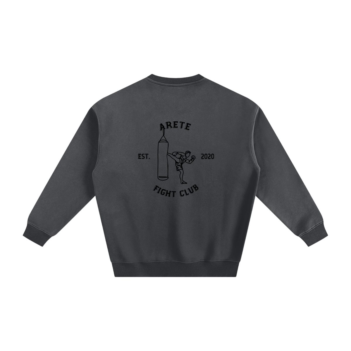 Fight Club Black Text Sweatshirt - ARETE
