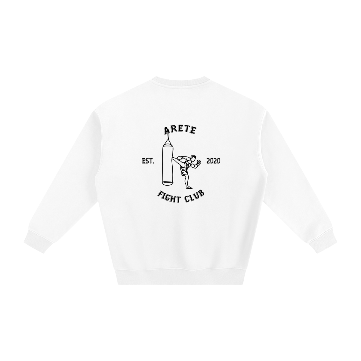 Fight Club Black Text Sweatshirt - ARETE