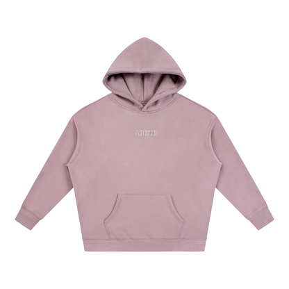 New - Signature White Text Hoodie - ARETE