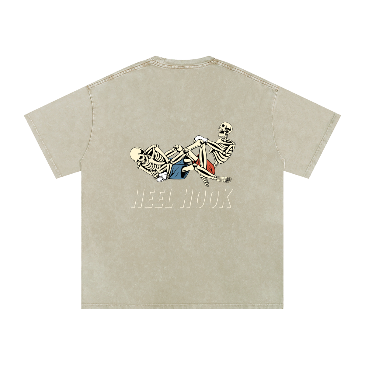 NEW - Heel Hook Beige Text T-Shirt - ARETE