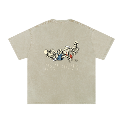 NEW - Heel Hook Beige Text T-Shirt - ARETE