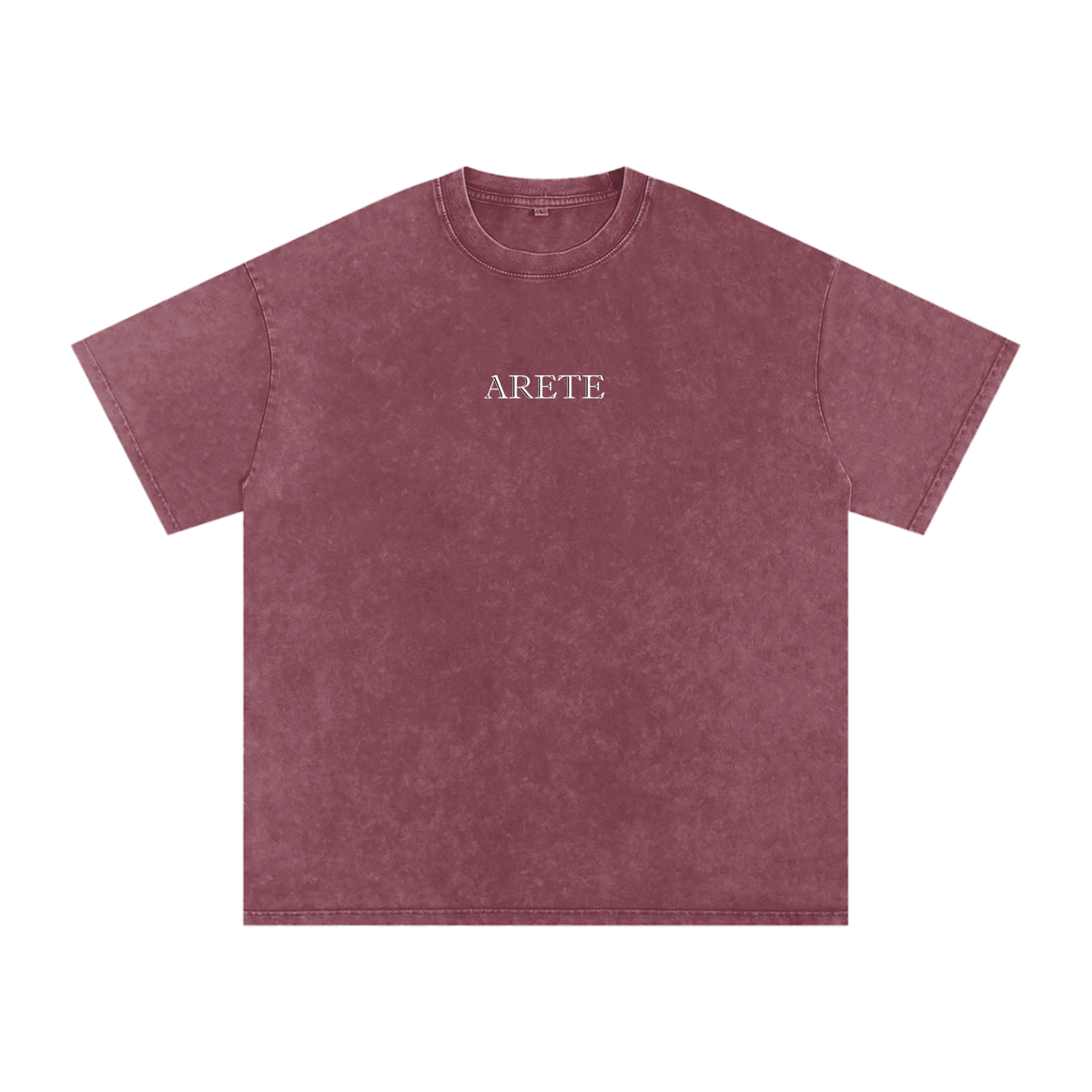 NEW - Classic White Text T-Shirt - ARETE