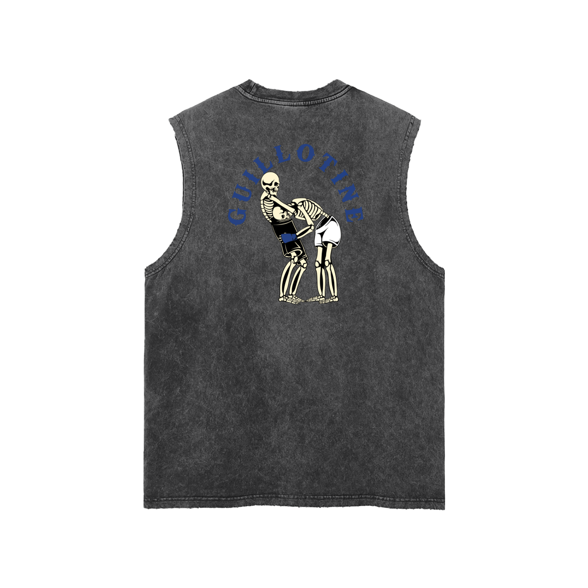 Guillotine Blue Text Tank Top - ARETE