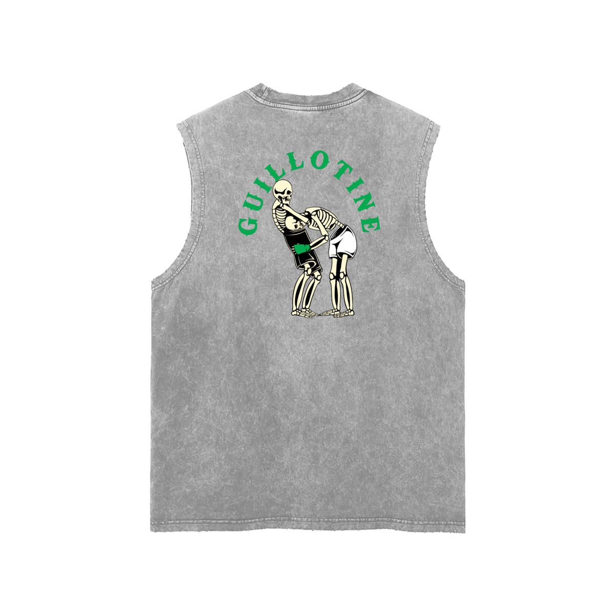 Guillotine Green Text Tank Top - ARETE