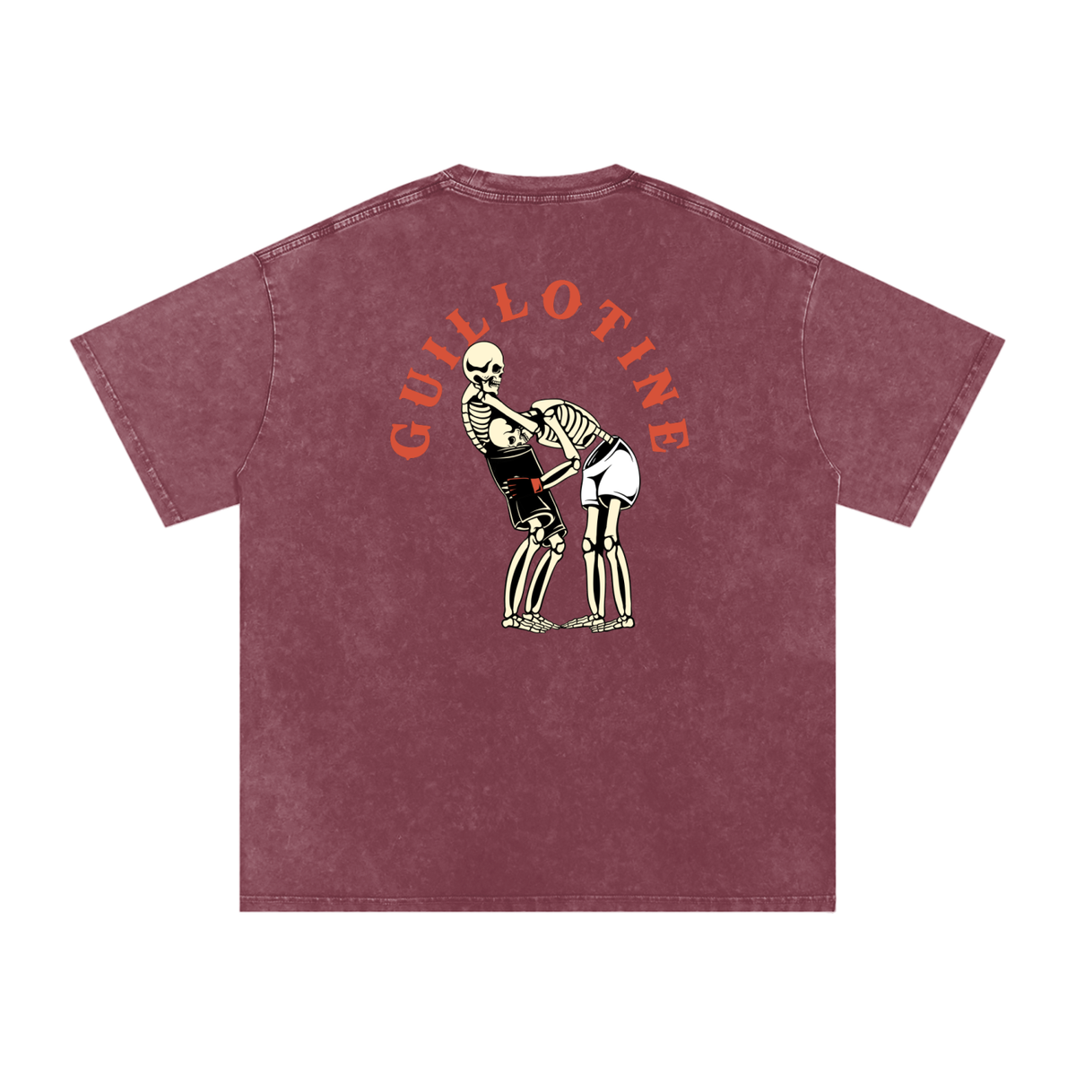 NEW - Guillotine Red Text T-Shirt - ARETE