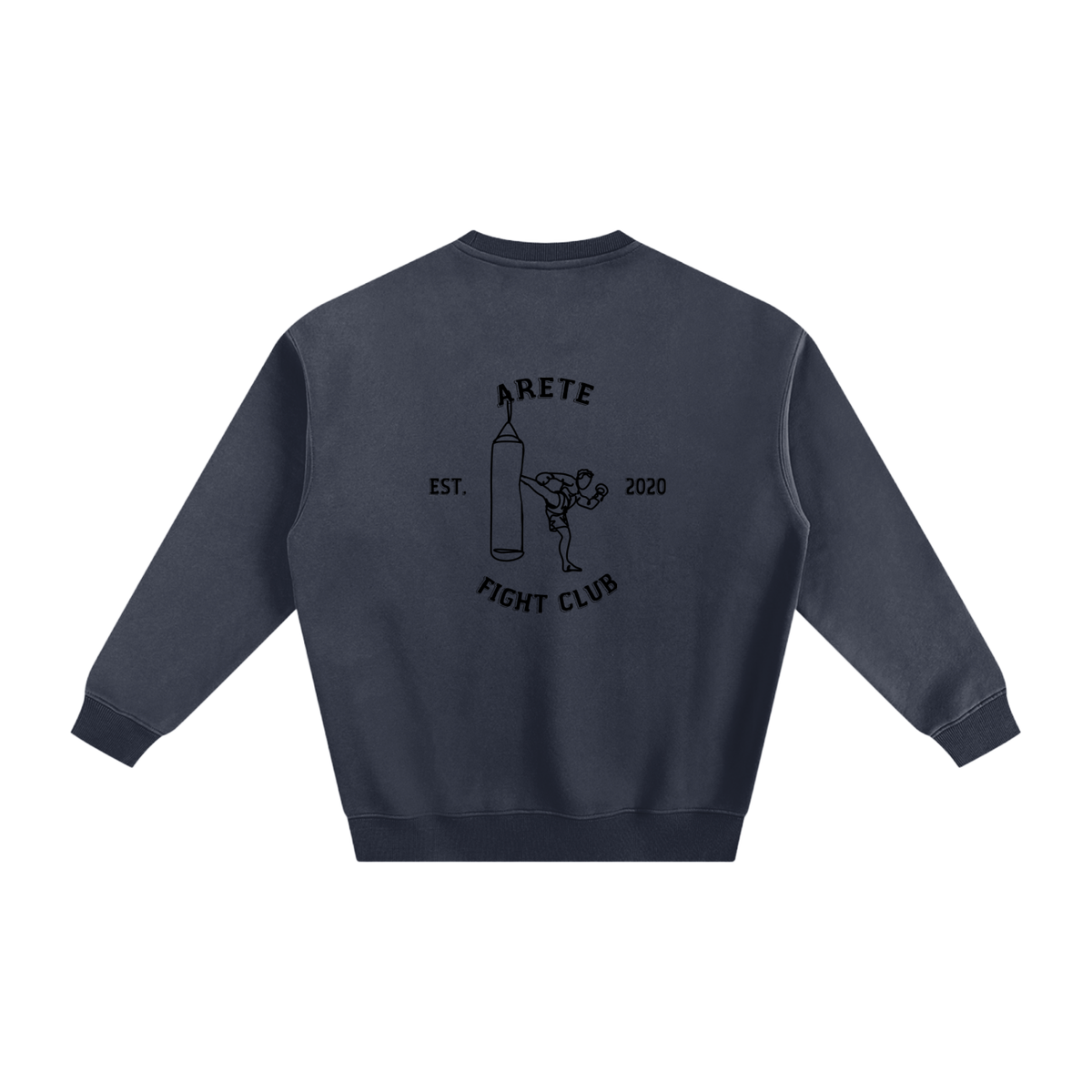 Fight Club Black Text Sweatshirt - ARETE