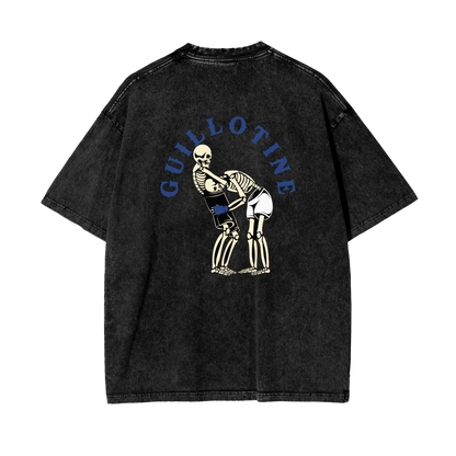 Guillotine Blue Text T-shirt - ARETE
