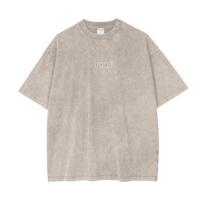 Guillotine Blue Text T-shirt - ARETE