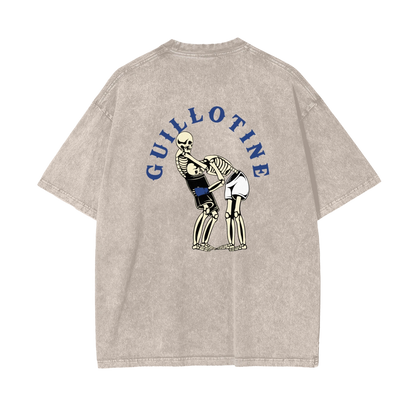 Guillotine Blue Text T-shirt - ARETE