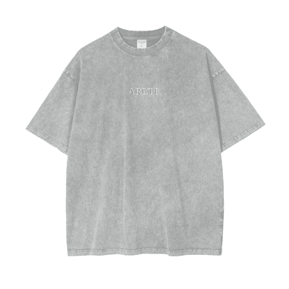 Guillotine Blue Text T-shirt - ARETE