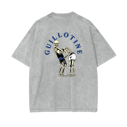 Guillotine Blue Text T-shirt - ARETE
