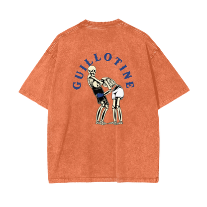 Guillotine Blue Text T-shirt - ARETE