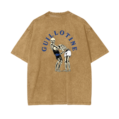 Guillotine Blue Text T-shirt - ARETE