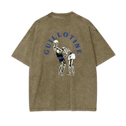 Guillotine Blue Text T-shirt - ARETE
