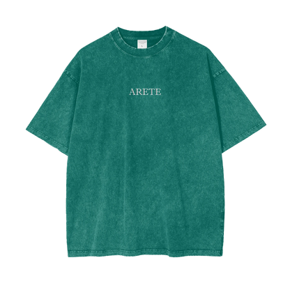 Guillotine Blue Text T-shirt - ARETE