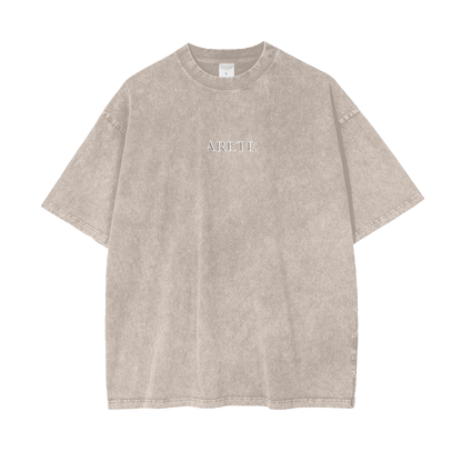 Guillotine Green Text T-shirt - ARETE