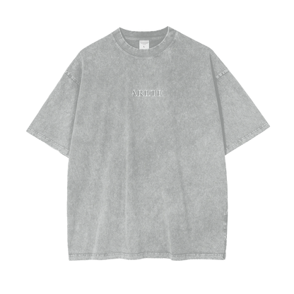 Guillotine Green Text T-shirt - ARETE