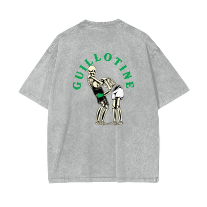 Guillotine Green Text T-shirt - ARETE