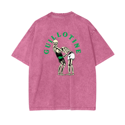 Guillotine Green Text T-shirt - ARETE