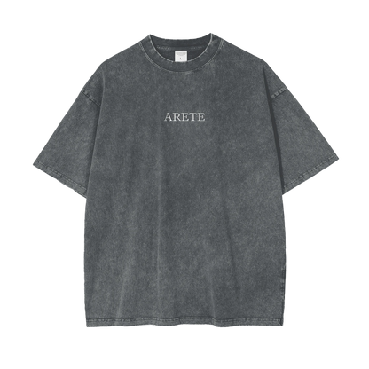 Guillotine Green Text T-shirt - ARETE