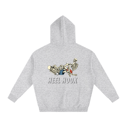 Heel Hook Black Text Hoodie - ARETE