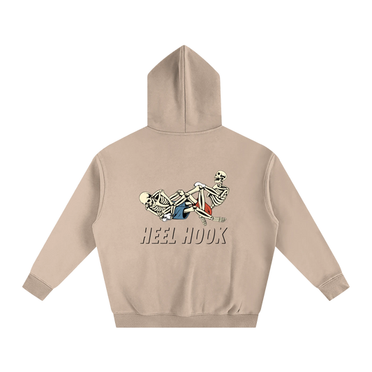 Heel Hook Black Text Hoodie - ARETE