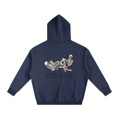Heel Hook Black Text Hoodie - ARETE