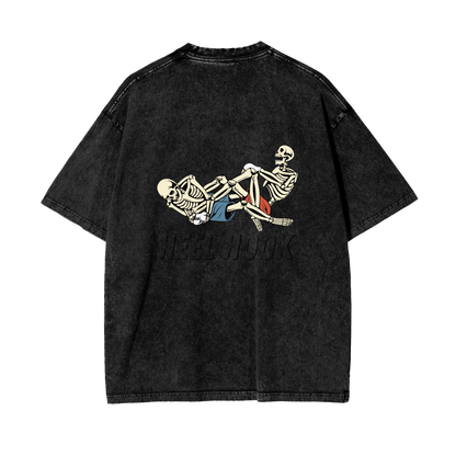 Heel Hook Black Text T-shirt - ARETE