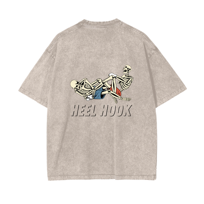 Heel Hook Black Text T-shirt - ARETE