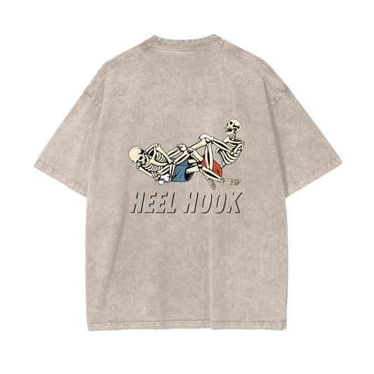 Heel Hook Black Text T-shirt - ARETE