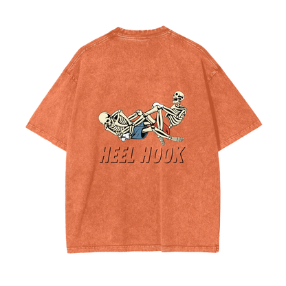Heel Hook Black Text T-shirt - ARETE